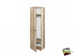 Шкаф для одежды узкий L-621 Дуб Каньон 570*374*1916 мм (Ш*Г*В)