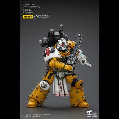Апотекарий Имперских Кулаков (Warhammer Horus Heresy) - КОЛЛЕКЦИОННАЯ ФИГУРКА 1/18 Imperial Fists Legion Apothecary (JT02472) - JOYTOY