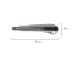 Нож универсальный 9 мм BRAUBERG "Metallic", металлический корпус (рифленый), автофиксатор, блистер, 236971