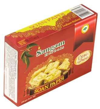 Индийская халва Soan Papdi "Деси Гхи" Sangam Herbals, 250 гр