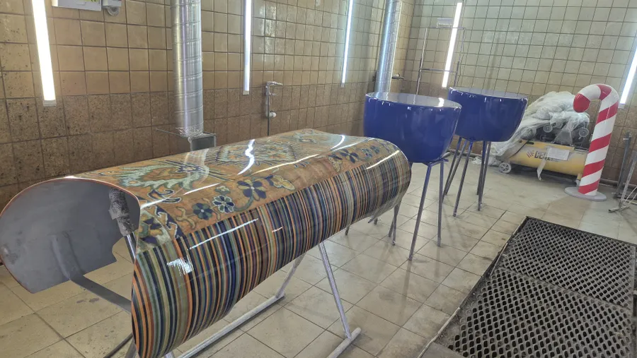 Скамейка из стеклопластика