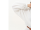 Арт. 14091 Платье женское из муслина с воланами. Цвет белый