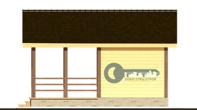 Б-17 ГАБАРИТНЫЕ РАЗМЕРЫ: (6Х4М) 1 ЭТАЖ, ОБЩАЯ ПЛОЩАДЬ: 24М²