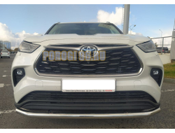 Защита переднего бампера d60 для Toyota Highlander 2021-