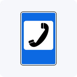 Дорожный знак 7.6 Телефон