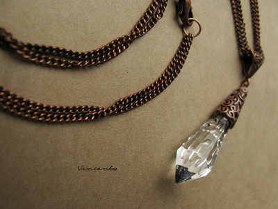 Волшебный Кристалл "Огонь и Лёд". Кулон-маятник в стиле фэнтези из коллекции волшебных украшений "Винсенто"