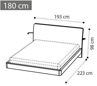 Кровать "Eclisse" 180х200 см