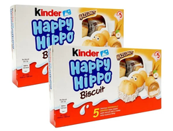 Шоколадно-молочное печенье Kinder Happy Hippo Hazelnut 103 гр