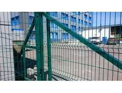 Откатные оцинкованные ворота в полимерном покрытии