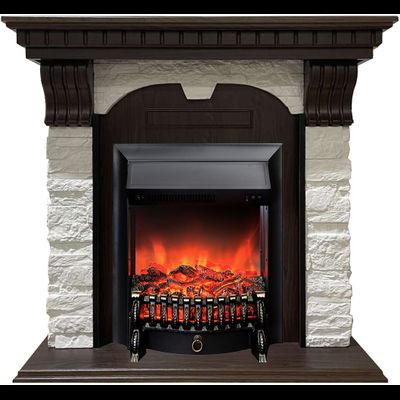 Электрокамин Дублин AO M2 с очагом Fobos