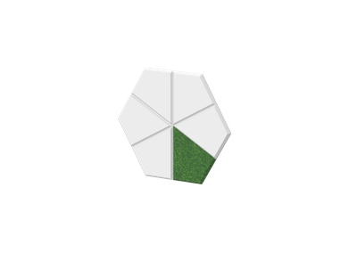 Набор акустической настенной мозаики "Лед", 6 шт.