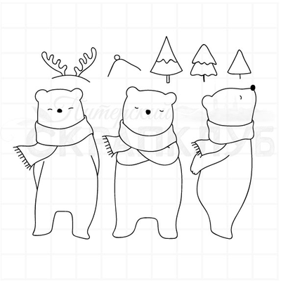 ФП штамп "Три медведя"