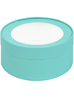 Коробка ТУБУС для зефира и других десертов, 16/7 см, тиффани