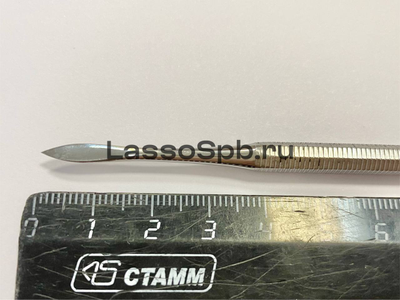 Шпатель металлический плоское Копье / Ложечка для пластилина, глины