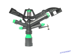 Спринклер импульсный (ABC пластик) 1.0"внут радиус 13-20м, расход 2100-2800 л/ч 5 форсунок 3-5 бар,