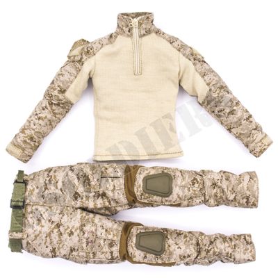 Рубашка и брюки с ремнем тактические 1/6 (E&amp;S 26009R) - EASY&amp;SIMPLE