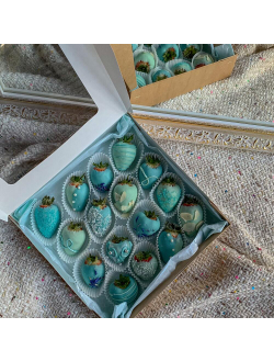 Коробочка с клубникой тиффани