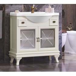 Тумба с раковиной Opadiris Борджи 85 слоновая кость