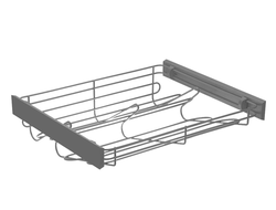 Полка для обуви графит, без направляющих  W-WOBU...-BP-60 GTV *
