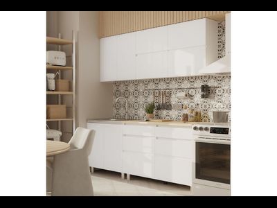 Кухонный гарнитур Симпл 2м Белый/Дуб сонома