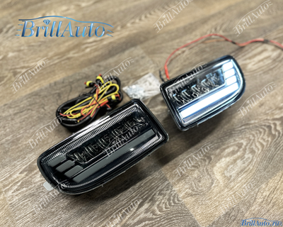Противотуманки Toyota Land Cruiser 100 бегающие LED темные