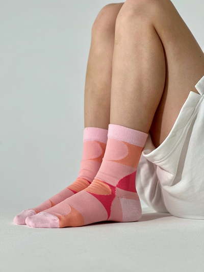 НОСКИ ПРИЯТНО "ГЕОМЕТРИЯ РОЗОВАЯ"