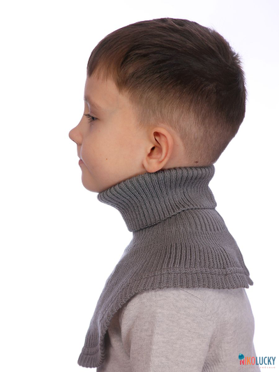 Манишка  21-32, цвет темно-серый р. 1( универсальный от 1 года)
