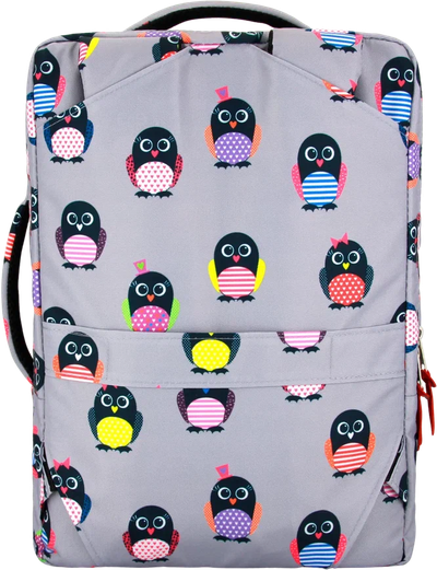 Рюкзак сумка для ноутбука 15.6 - 17.3 дюймов Optimum, пингвины