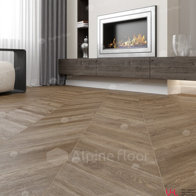 SРС ламинат Alpine Floor Сhеvrоn Макадамия ЕСО 18-5 43 класс толщина 5.0 мм с фаской замковый 1.6764 м2