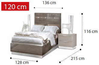 Кровать "Legno" 120x200 см