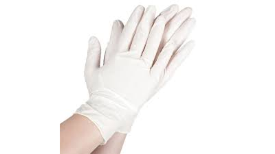 Перчатки латексные S (белые) (100шт.)