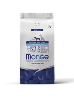 Корм Monge Medium для щенков средних пород с курицей 3 кг