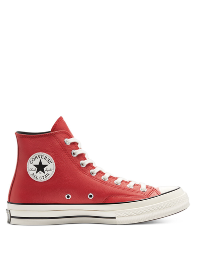 Кеды Converse Leather Chuck 70 High Top кожаные красные высокие 170370C