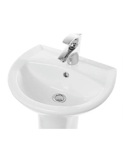 Раковина с пьедесталом Sanita Умывальник-тюльпан Аттика-48 с отверстием