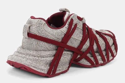 Balenciaga 3XL Extreme Rhinestones Grey Red