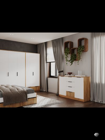 Ивис Комод КМ-002 Дуб Крафт золотой / Белый