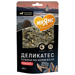 Лакомство Мнямс для собак "Кубики по-норвежски", 40 г