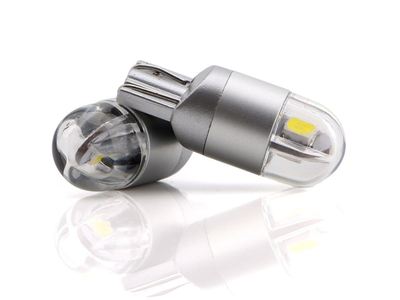 Светодиодная лампа T10 (W5W) 2 Led PHILIPS Chip 5W 4200K 12V, 1шт