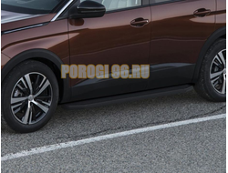 Пороги на Peugeot 3008 (2017-…) Black-Premium