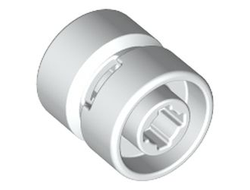 Wheel 11mm D. x 12mm, Hole Notched for Wheels Holder Pin, White (6014b / 4170457)