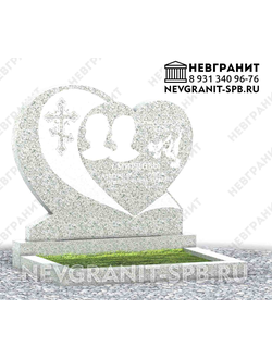 Горизонтальный памятник ДГ-73 мансуровский сердце