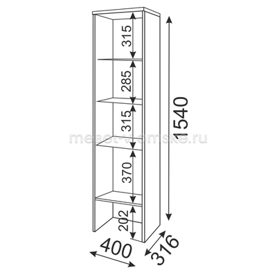Пенал-надстройка "Тиффани-ЗР" №4