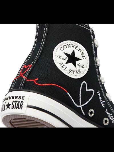 Кеды Converse All Star Made with Love черные высокие