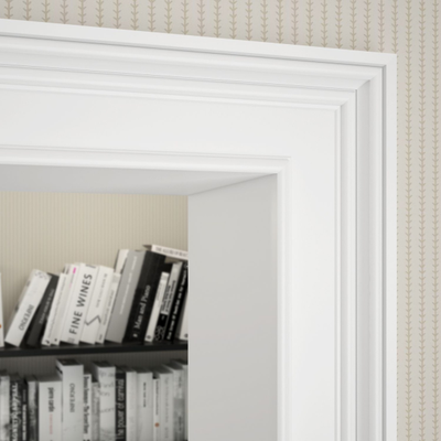 Наличник Ultrawood N 8185 i, архитектурный ЛДФ, грунт под покраску, (2000x89x25 мм).