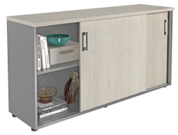 Шкаф NWT 0714 белое дерево/серый