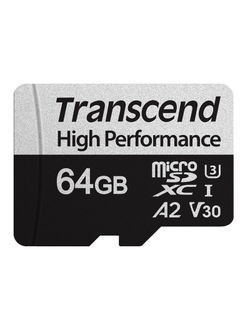 Карта памяти Transcend 330S microSDXC 64Gb UHS-I Cl10 + адаптер, TS64GUSD330S