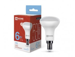 Лампа светодиодная ASD/InHome  VC R50 E14 6W(530lm) 6500K 6K 86x50 (без пульсации) 1156