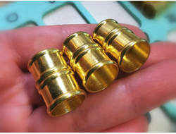 Магнитная застежка "Бамбук"  - 12мм - ЗОЛОТО