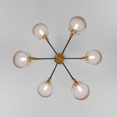 Потолочная люстра в стиле лофт Eurosvet 70127/6 черный