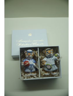 Комплект ёлочных игрушек "Спортивные тигрята"